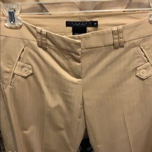 Suit tan peach/gold pinstripes